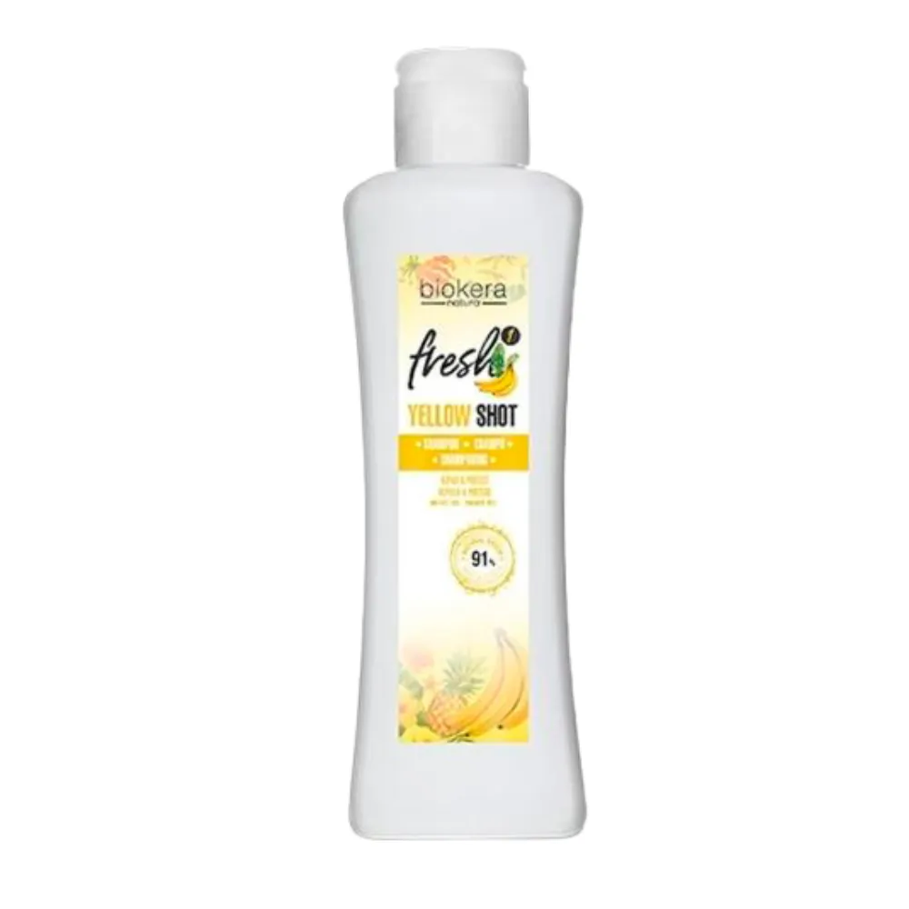 Salerm Cosmetics Biokera Natura Fresh Yellow Shot Champú Reparador 300ml - Imagen 1